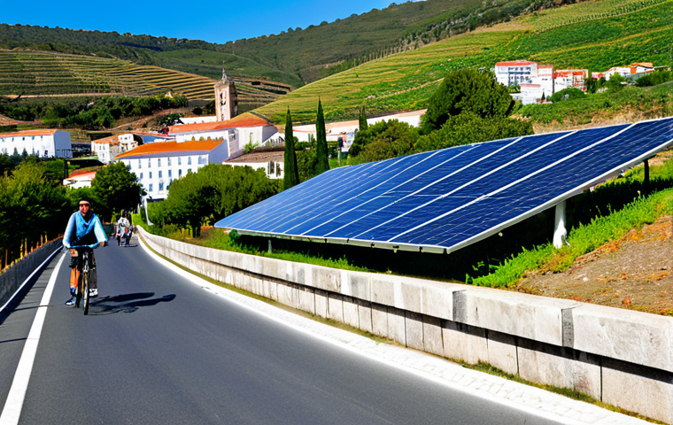 탄소중립 도시 모델 - Renewable Energy Integration**

"A picturesque small town in Portugal, showcasing a blend of solar p...
